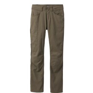 prAna Women's 10 Petite Short Halle Straight Pants Hiking Outdoor Travel Green